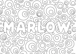 Página de desenho personalizável Mandala Nome decorado Bebida Refrigerante Zentangle Limão Champanhe Fundo decorativo