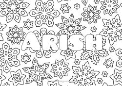 Colorear personalizable Invierno Copos de nieve