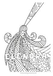 Colorear personalizable Arte Pincel Zentangle Pintura Portadas de Cuaderno