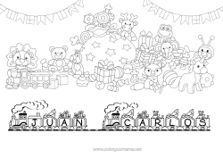 Página de desenho personalizável Presentes Leão Festa Saco de Presentes Brinquedos Animais selvagens da África Jogos e brinquedos Pelúcia