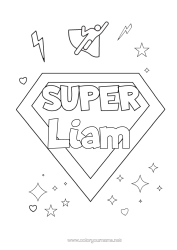 Colorear personalizable Héroe Hermana Hermano Amigo Niñera Insignia Super Entrenador Competitions and Rewards
