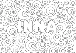 Colorear personalizable Mandala Nombre decorado Bebidas Soda Zentangle Limonada Champán Fondo decorativo