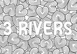 Pagina da colorare personalizzabile Cuore Ti amo San Valentino Nome decorato