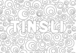 Colorear personalizable Mandala Nombre decorado Bebidas Soda Zentangle Limonada Champán Fondo decorativo