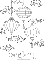 Colorear personalizable Año Nuevo chino Linterna china