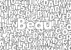 Customizable coloring page Children's activities Decorated name Alphabet Decorative background