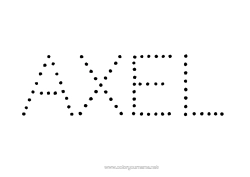 Página de desenho personalizável Atividades para Crianças Ligando os Pontos Nome decorado Alfabeto