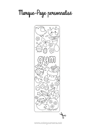 Coloriage personnalisable Kawaii Printemps Activités enfants Animal Pâques Marque page Muguet Symboles Insectes