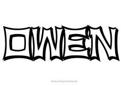 Coloriage personnalisable Nom décoré Ninja