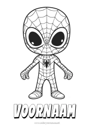 Tilpasset farvelægningssiden Edderkop Helt Insekter Tegnefilm