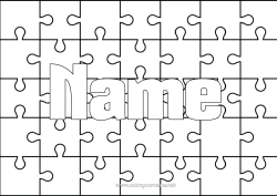 Coloriage personnalisable Jeux et jouets Puzzles Fond décoratif