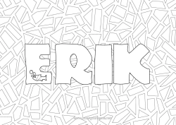 Colorear personalizable Arte Nombre decorado España Dibujos complejos para colorear Mosaicos