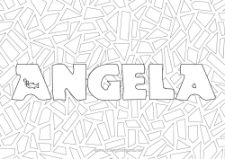 Colorear personalizable Arte Nombre decorado España Dibujos complejos para colorear Mosaicos