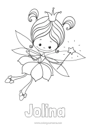Coloriage personnalisable Dent de lait Fée des dents