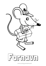 Coloriage personnalisable Cadeaux Dent de lait Petite Souris Animal