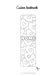 Colorear personalizable Corazón Te amo Marcador