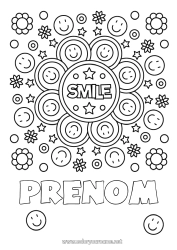 Página de desenho personalizável Positivo Smiley