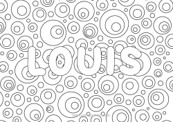 Coloriage personnalisable Mandala Nom décoré Boisson Soda Zentangle Limonade Champagne Fond décoratif
