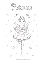 Coloriage personnalisable Sport Danse Fille Sports artistiques