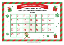 Coloriage personnalisable Lutins de Noël Lettres de lutins farceurs Calendrier de l'avent Calendriers et plannificateurs Lettre d'arrivée du lutin Un seul lutin farceur