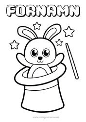 Coloriage personnalisable Lapin Animal Coloriages faciles Animaux de la forêt