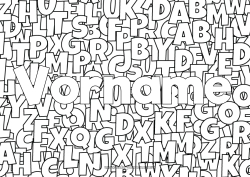 Kostenlose Malvorlage Kinderaktivitäten Dekorierter Name Alphabet Dekorativer Hintergrund