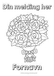 Gratis tegning Blomster God fest!