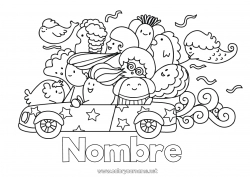 Dibujo libre Kawaii Vehículos Coches Automóviles, furgonetas y autocaravanas