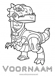 Gratis tekening Robot Dinosaurussen