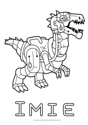 Rysunek za darmo Robot Dinozaury Zwierzę