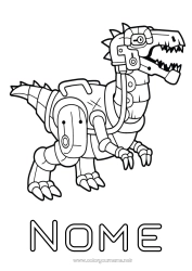 Desenho grátis Robô Dinossauros Animal