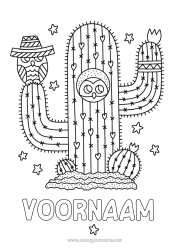 Gratis tekening Kawaii Cactus