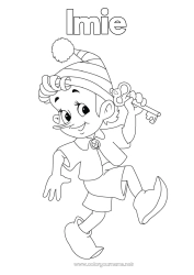 Kolorowanka do personalizacji Kolorowanki dla skrzatów Leprechaun - Leprechaun Pinokio Bajka