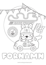 Färgläggningssida att anpassa Fordon Bil Formel 1 Kurs Bilar, skåpbilar och husbilar Motorsport