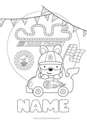 Colouring to customise Vehicles Car Formula One Course Cars, Vans And Motorhomes Motor Sports