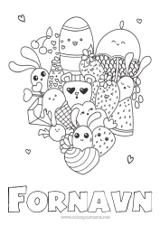 Gratis farvelægning Sød Kawaii
