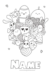 Colouring to customise Cute Cute