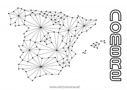 Dibujo libre Geografía España País Mapa del pais