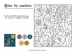 Kostenlose Malvorlage Wolf Malen nach Zahlen Kinderaktivitäten Waldtiere