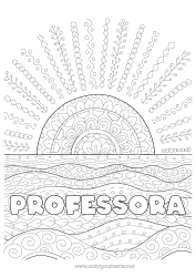 Desenho grátis Verão Sol Mar Saudades Ondas