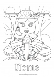 Desenho grátis Pirata Mar Veículos Barco Veículos marítimos
