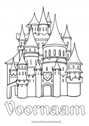Gratis tekening Kasteel Sprookje