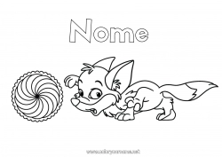 Disegno gratuito Volpe Attività per Bambini Animale Epifania Carnevale Fiaba Rotola la galette Animali della foresta Galette dei Re Racconti per Bambini