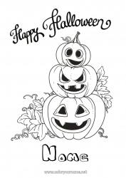 Desenho grátis Abóbora Halloween Inscrição 