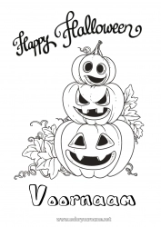 Gratis tekening Pompoen Halloween Inscriptie 'halloween'