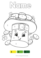 Free colouring Magic colouring books Children's activities Ireland St Patrick's Day Leprechaun Hat