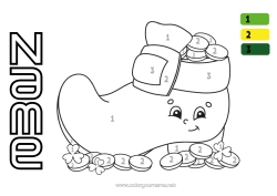 Free colouring Magic colouring books Children's activities Ireland St Patrick's Day Leprechaun