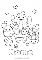 Disegno gratuito Kawaii Cactus