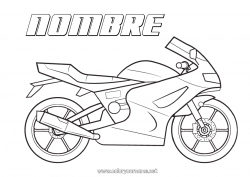 Dibujo libre Vehículos Moto Vehículos de dos ruedas