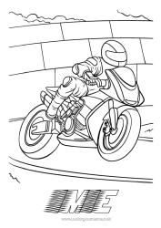 Rysunek za darmo Sport Pojazdy Bieg Motocykl Pojazdy dwuśladowe